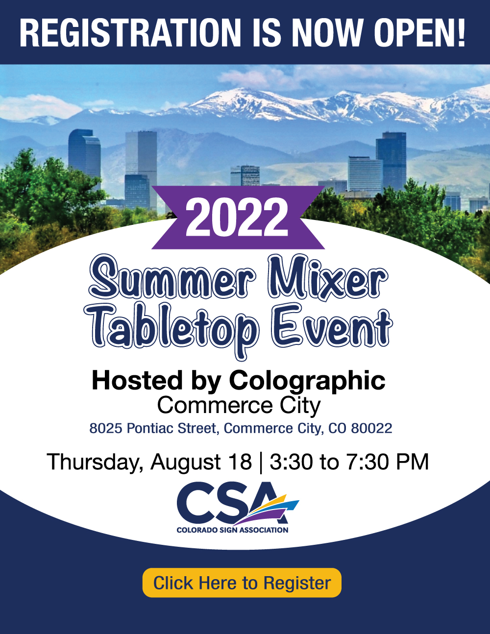 Csa Summer Tabletop Mixer Registration 2022